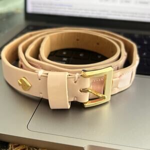 Kate spade patent leather pink belt size M C3